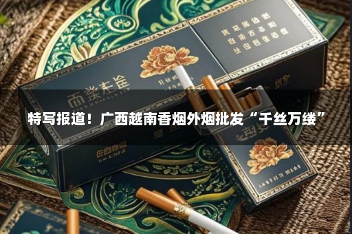 特写报道！广西越南香烟外烟批发“千丝万缕”